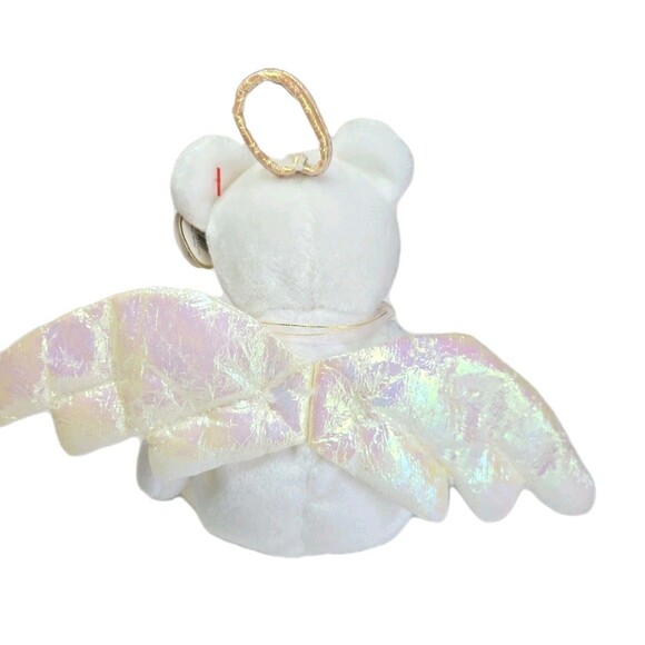 Beanie Baby TY Retired “Halo” the Angel Bear – Rare 1998 Brown Nose - Picture 9 of 13